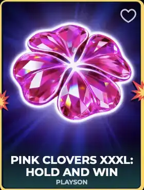 Pink Clovers XXXL: Hold and Win di Playson su Gangstasino