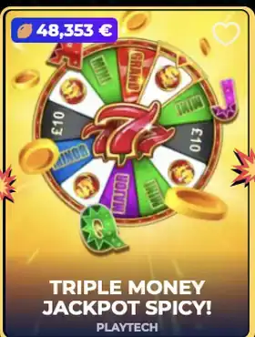 Triple Money Jackpot Spicy! di Playtech su Gangstasino
